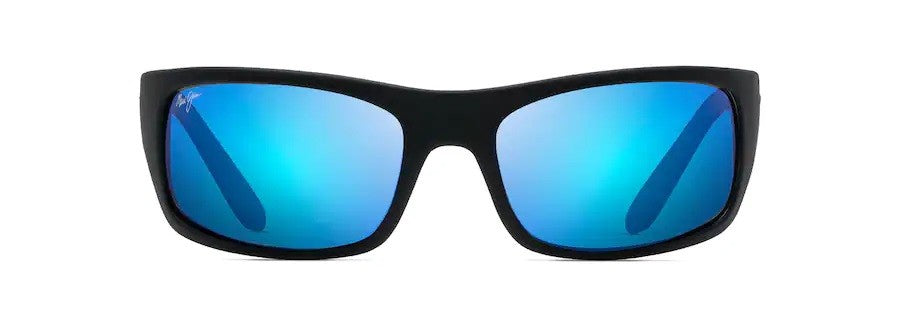 Maui Jim Peahi Matte Black Blue Hawaii Superthin Glass