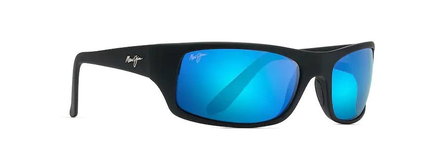 Maui Jim Peahi Matte Black Blue Hawaii Superthin Glass