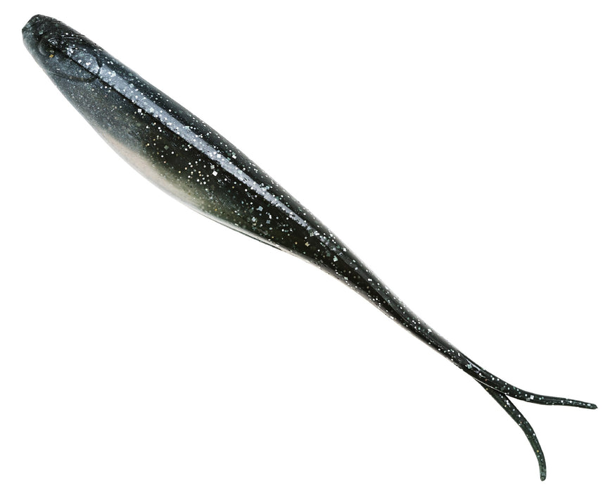 Zman Scented Jerk Shadz 7" Soft Plastic Lure 4pk [col:mulletron]