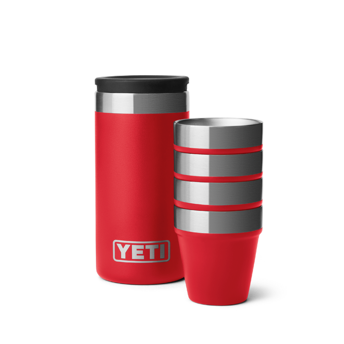 Yeti Shot Glasses & Case [col:rescue Red]