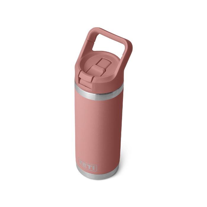 Yeti Rambler 18oz (532ml) Straw Bottle [col:sandstone Pink]