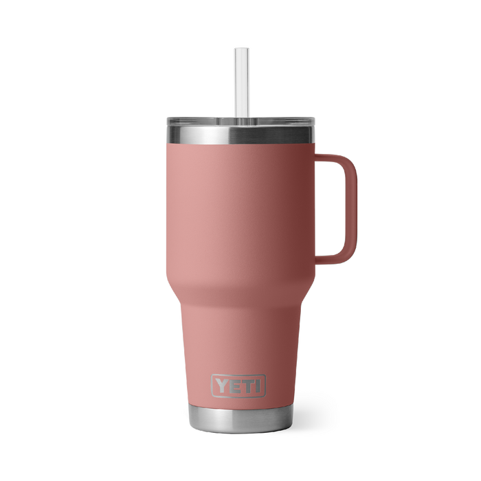 Yeti Rambler 35oz (1l) Straw Mug [col:sandstone Pink]