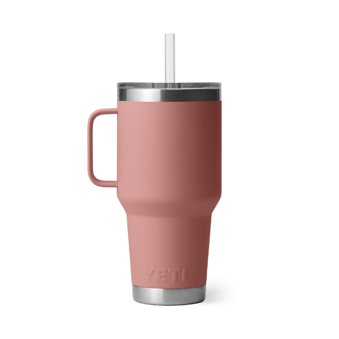 Yeti Rambler 35oz (1l) Straw Mug [col:sandstone Pink]