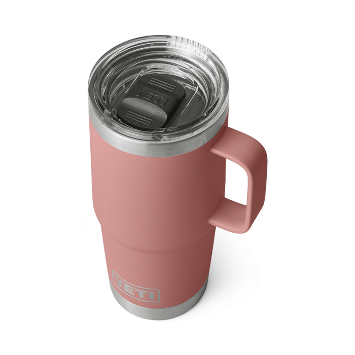 Yeti Rambler 20oz (591ml) Travel Mug [col:sandstone Pink]