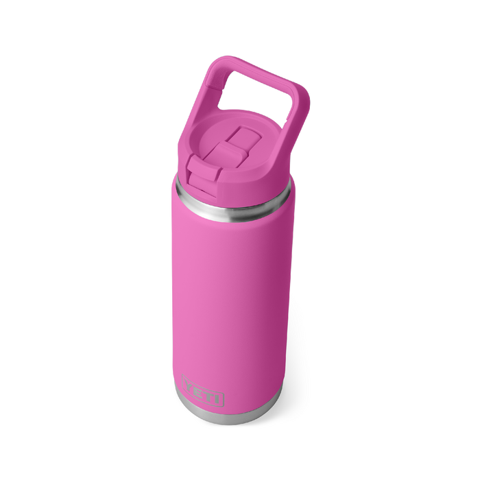 Yeti Rambler 26oz (760ml) Straw Bottle [col:wildflower Fuchsia]