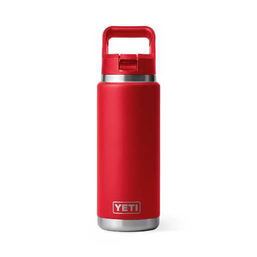 Yeti Rambler 26oz (760ml) Straw Bottle [col:rescue Red]