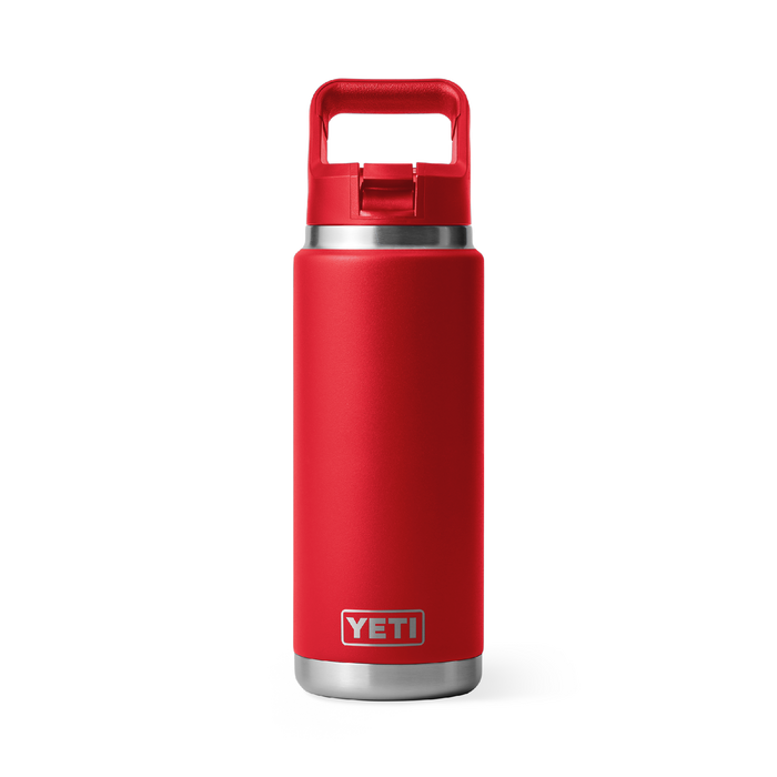 Yeti Rambler 26oz (760ml) Straw Bottle [col:rescue Red]