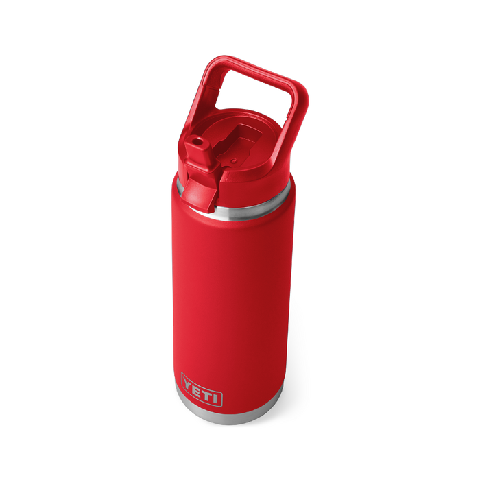 Yeti Rambler 26oz (760ml) Straw Bottle [col:rescue Red]