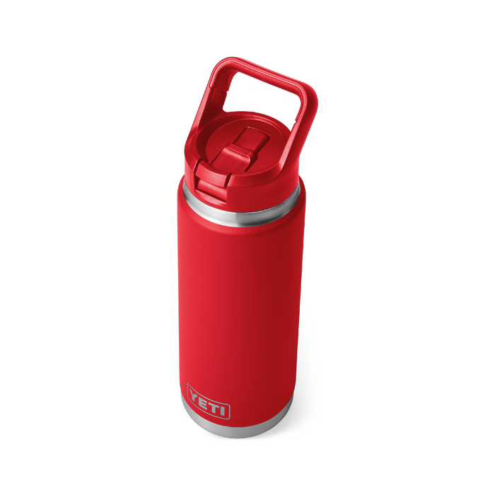 Yeti Rambler 26oz (760ml) Straw Bottle [col:rescue Red]