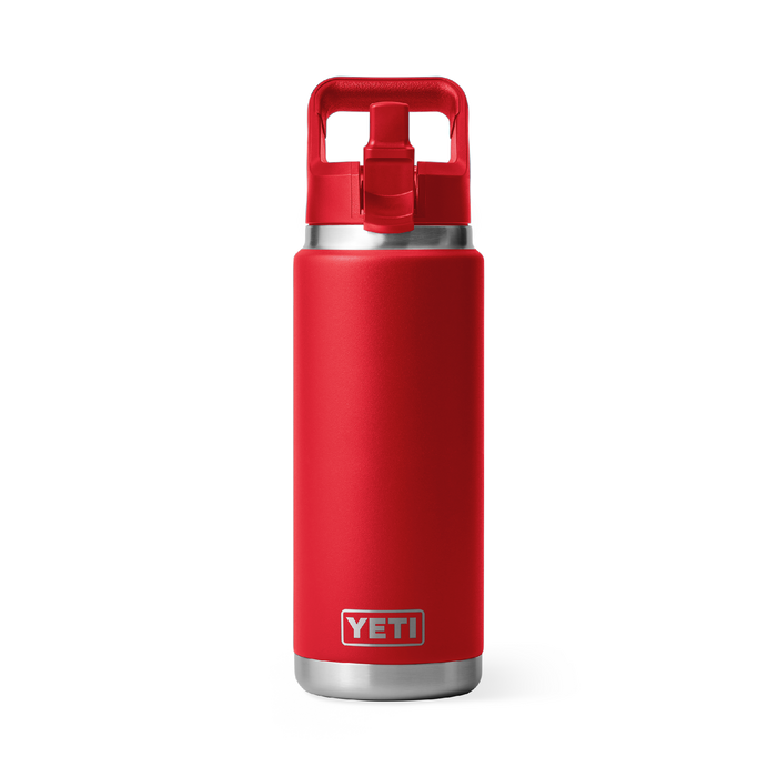 Yeti Rambler 26oz (760ml) Straw Bottle [col:rescue Red]