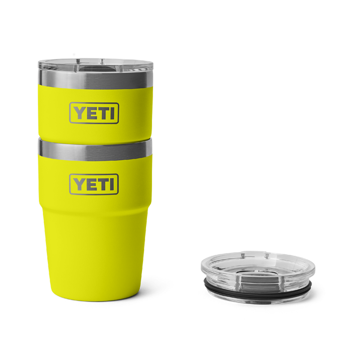 Yeti Rambler 16oz (473ml) Stackable Cup [col:firefly Yellow]