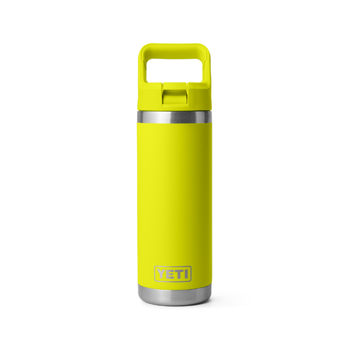 Yeti Rambler 18oz (532ml) Straw Bottle [col:firefly Yellow]