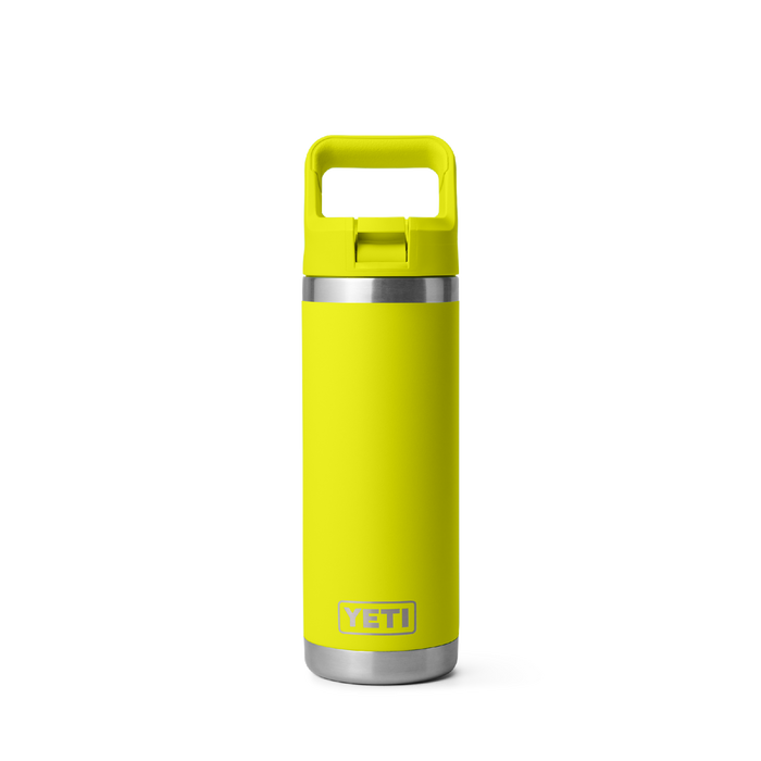 Yeti Rambler 18oz (532ml) Straw Bottle [col:firefly Yellow]