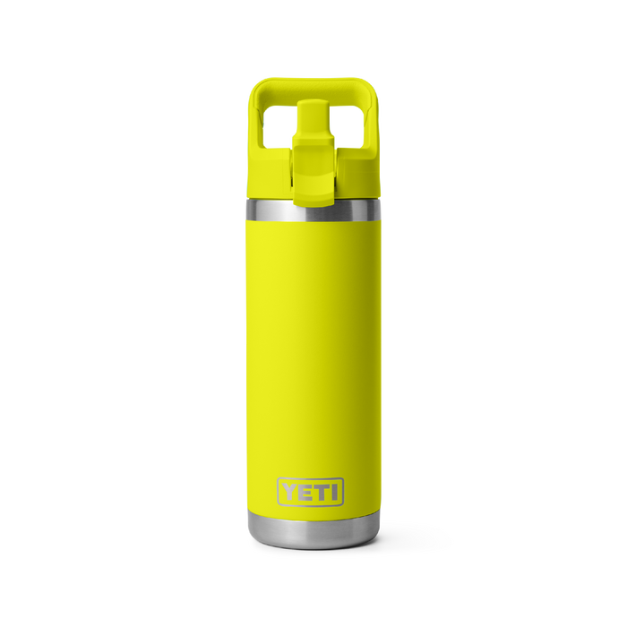 Yeti Rambler 18oz (532ml) Straw Bottle [col:firefly Yellow]