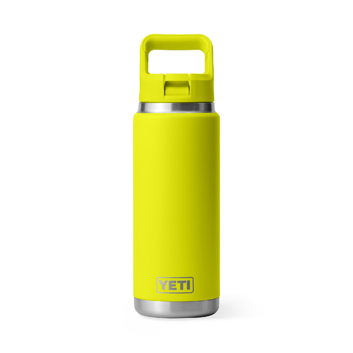 Yeti Rambler 26oz (760ml) Straw Bottle [col:firefly Yellow]