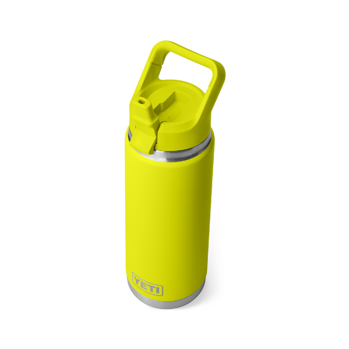 Yeti Rambler 26oz (760ml) Straw Bottle [col:firefly Yellow]