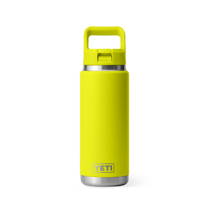 Yeti Rambler 26oz (760ml) Straw Bottle [col:firefly Yellow]