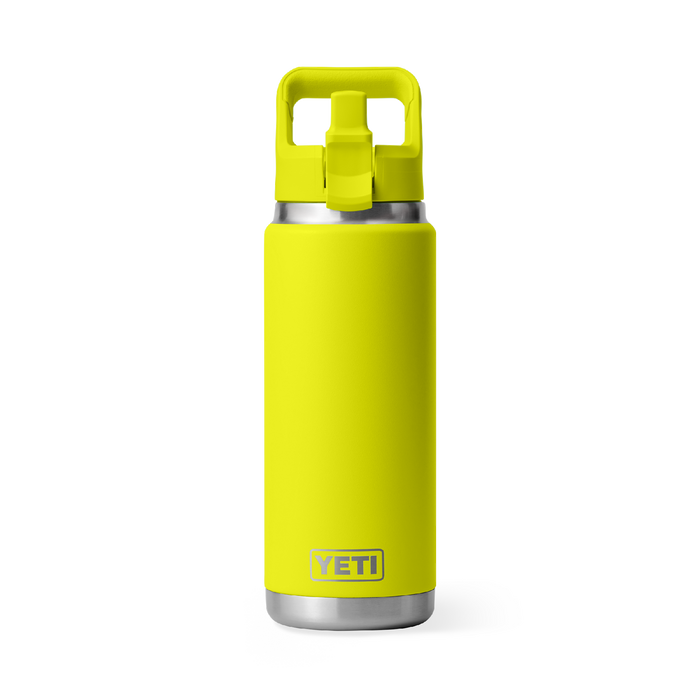 Yeti Rambler 26oz (760ml) Straw Bottle [col:firefly Yellow]