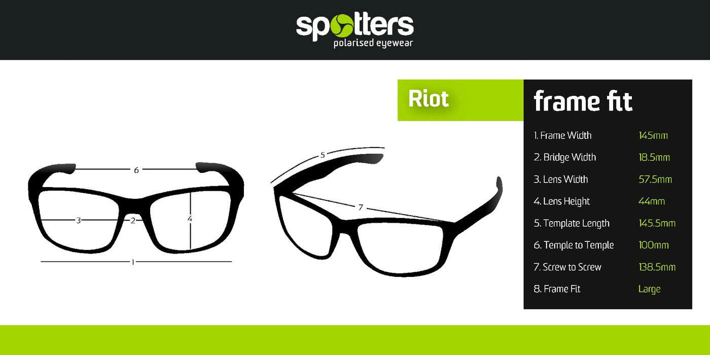 Spotters Riot Matt Black Carbon Glass